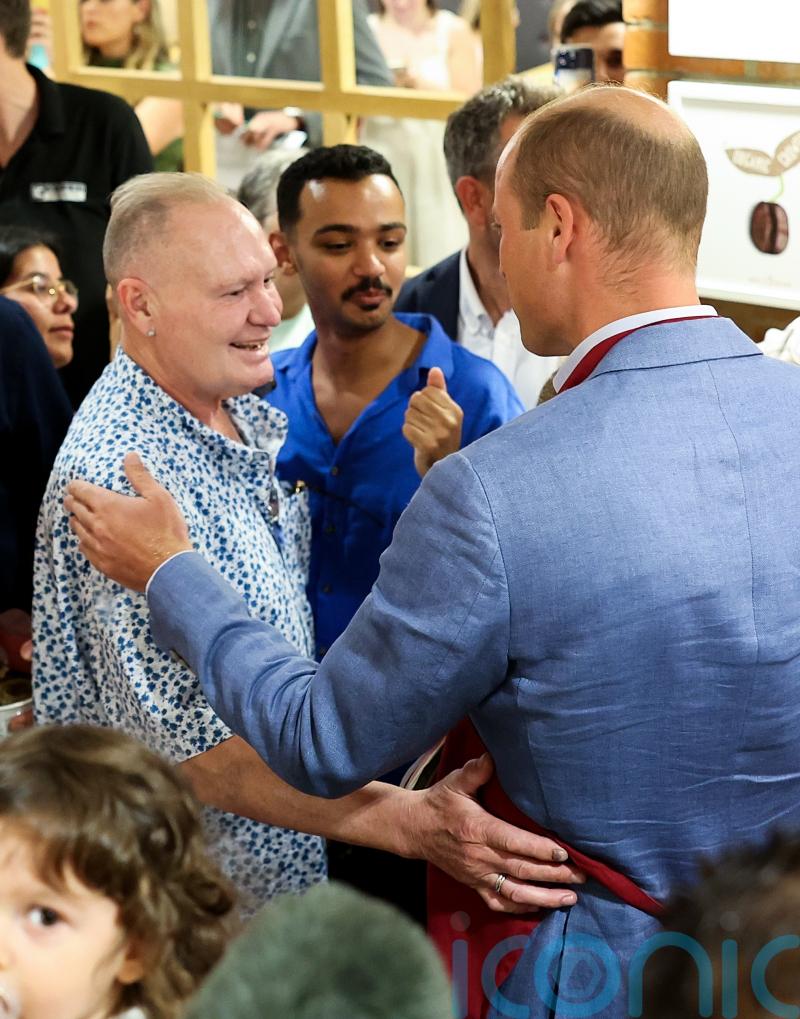 Gazza ‘couldn’t resist’ kissing Prince of Wales during Pret homelessness visit