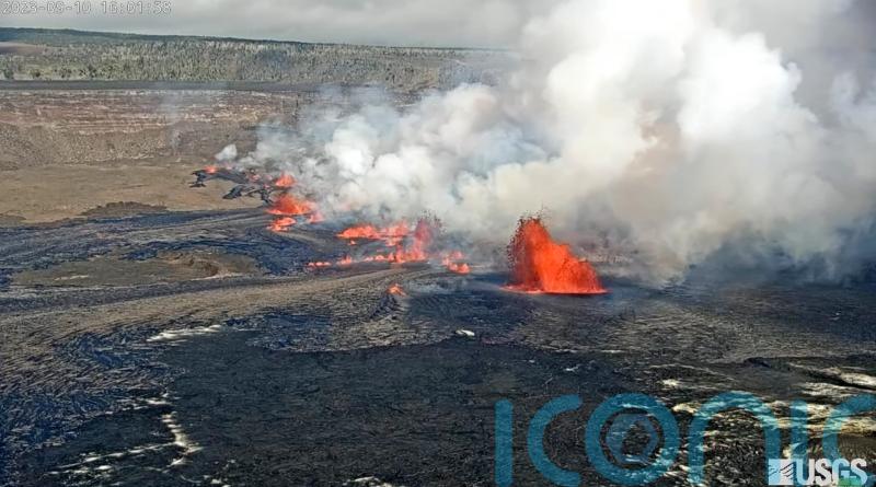 Hawaiian volcano Kilauea erupts after two-month pause