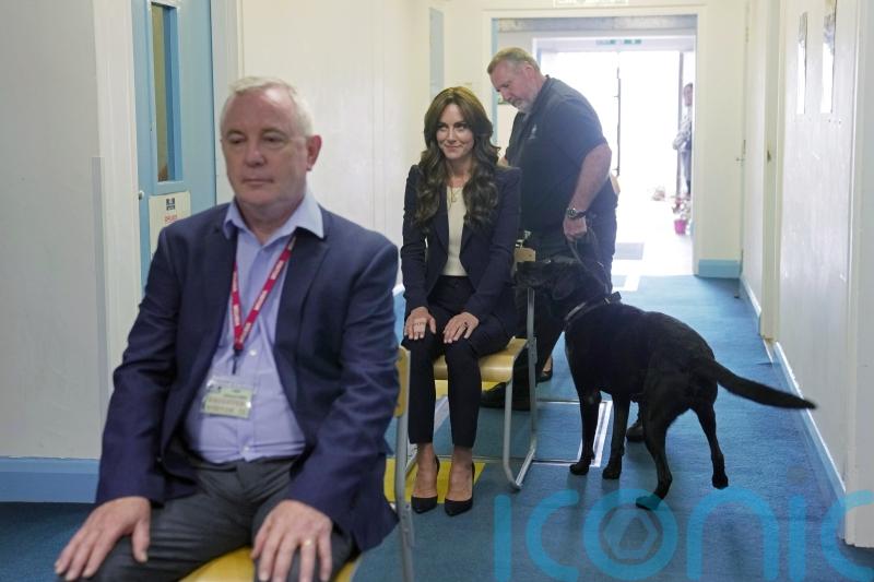 Kate meets ‘amazing’ drug detection dog on prison visit