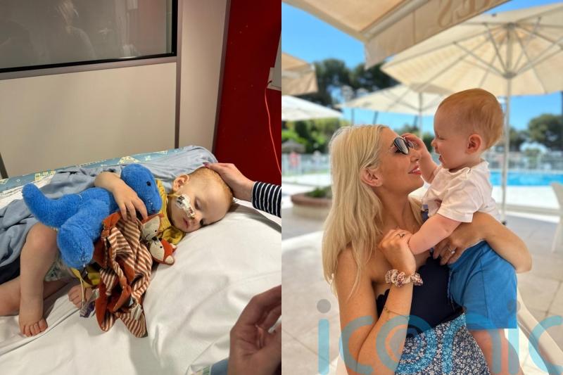 Mother who will ‘forever be haunted by son’s screams’ calls on public to help him fight rare and aggressive cancer