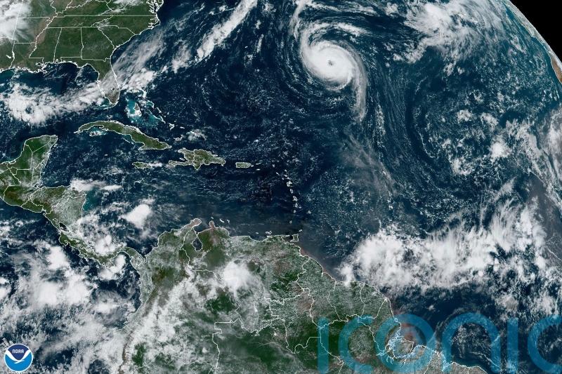 Hurricane Nigel strengthens as it moves over Atlantic
