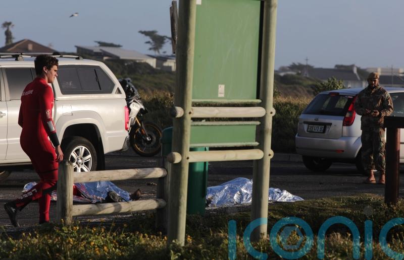 Three South African navy personnel die after being swept off submarine deck