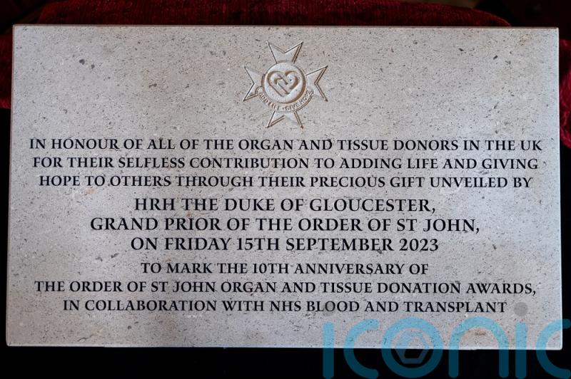Permanent memorial unveiled to remember thousands of organ and tissue donors