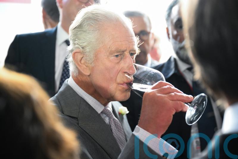 Charles enjoys whisky made from Highgrove barley at festival in Bordeaux