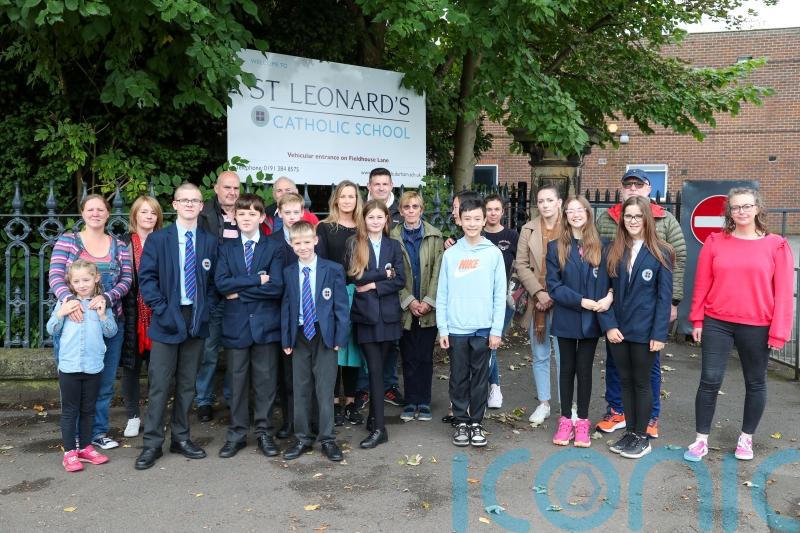 Parents at school with collapse-risk concrete demand it is rebuilt