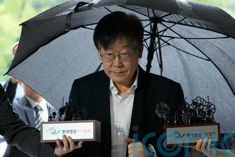 South Korean opposition leader attends court hearing over alleged corruption