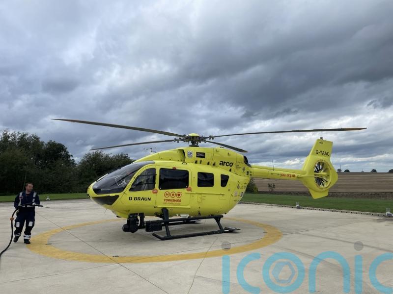 Air ambulance crew member feared for his sight after mid-air laser attack
