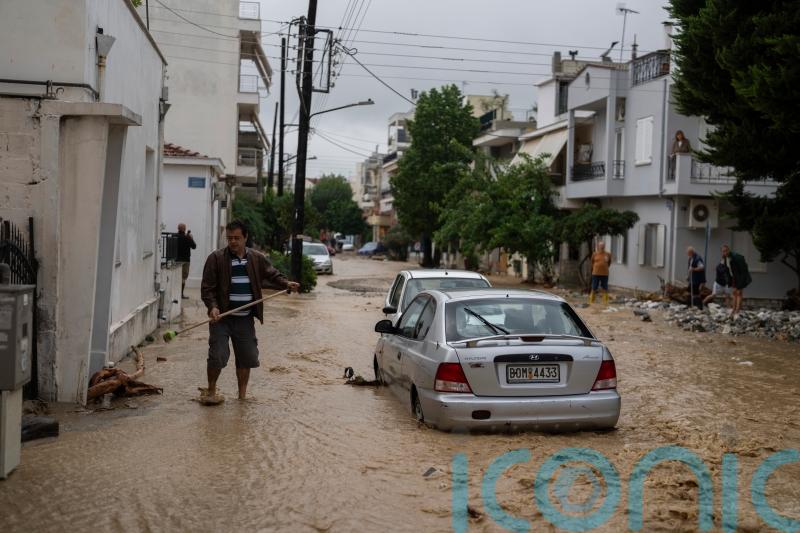 Storm Elias hits Greek city, filling homes with mud and knocking out power