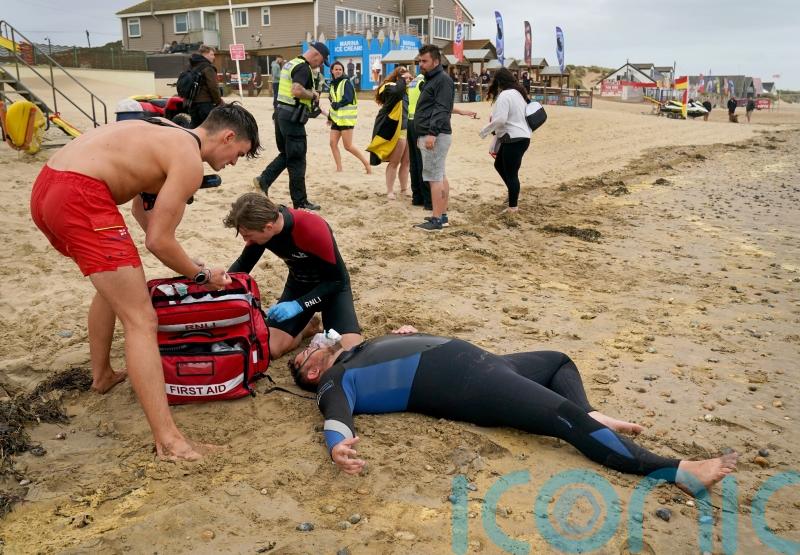 Emergency services train for major summer’s day incident at busy beach