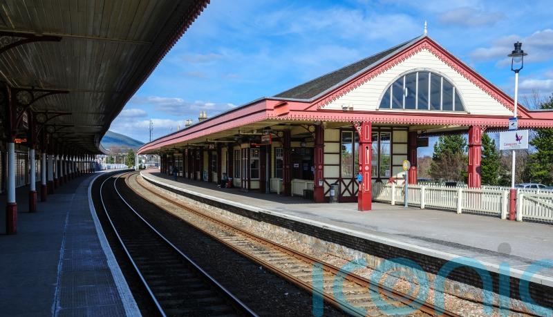 Two people in hospital after trains collide at Aviemore station