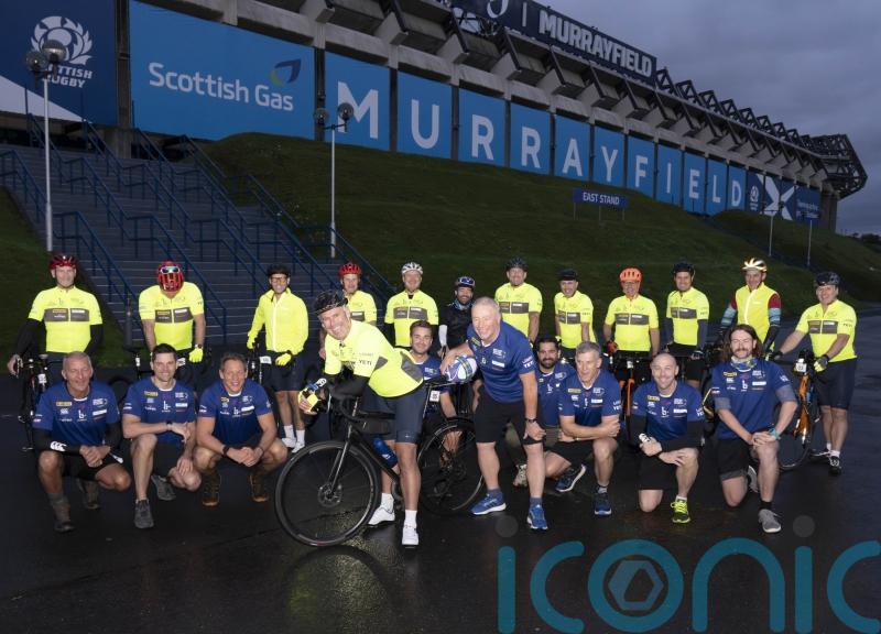 Rugby star Kenny Logan and celebrity team set off on 700-mile charity challenge