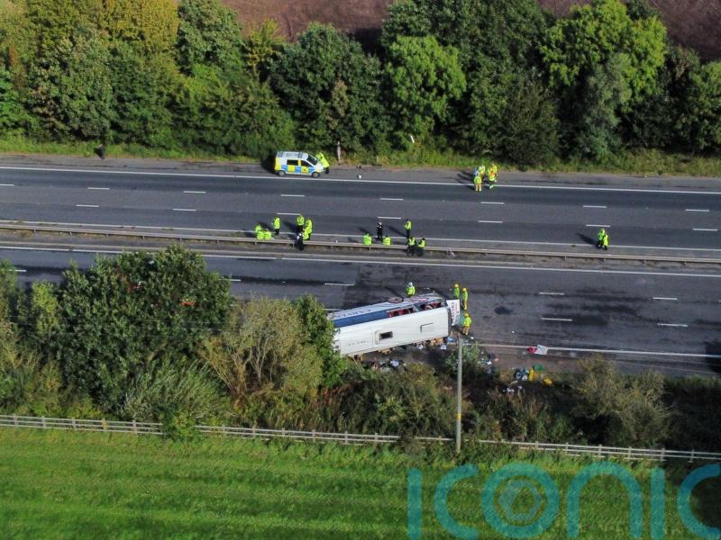 Headteacher says pupils face ‘difficult day’ after M53 school bus crash