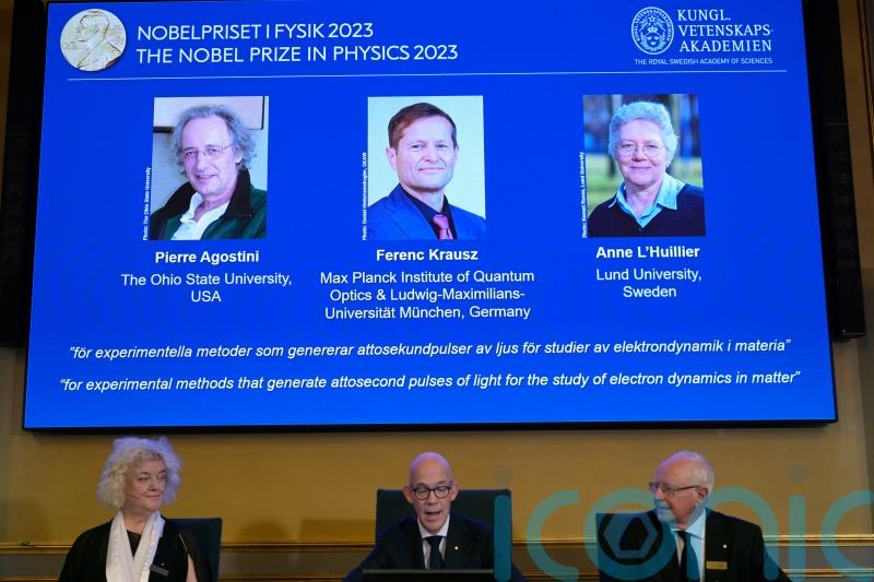 Nobel Prize in physics awarded to three scientists analysing electrons in atoms