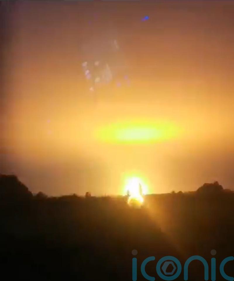 Fire crews work through night after lightning triggers blast at recycling plant