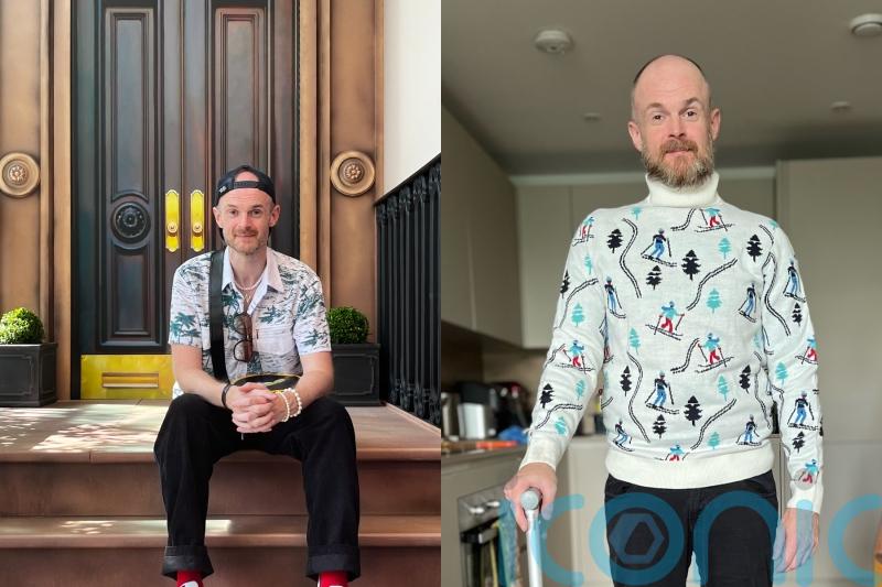 Teacher who became paralysed a month after getting pins and needles in his limbs can now only walk with a frame