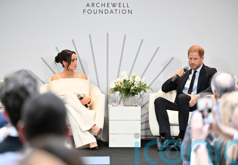 Duke and Duchess of Sussex arrive at mental health conference in New York
