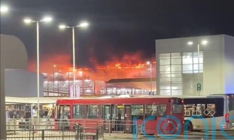 Luton Airport flights suspended after huge fire breaks out in car park