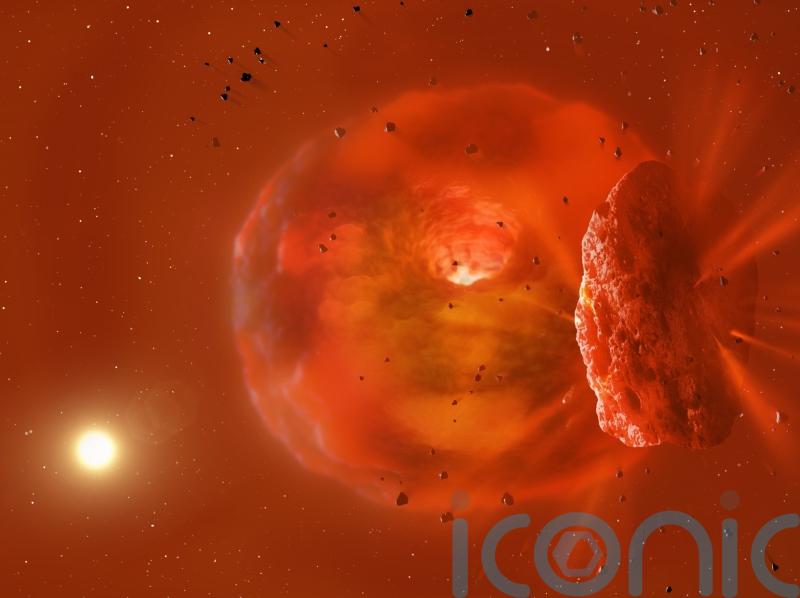 Researchers capture first-ever afterglow of huge planetary collision