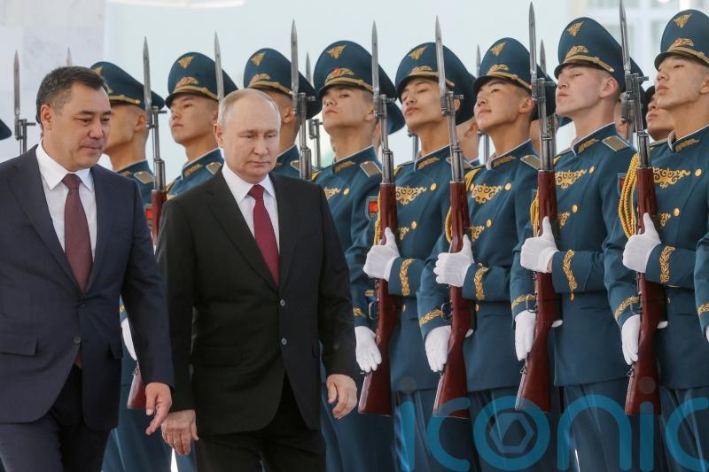 Russian president Putin arrives in Kyrgyzstan on rare trip abroad