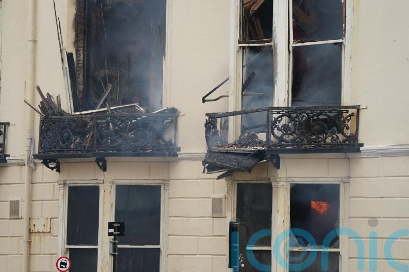 Historic Brighton hotel fire caused by discarded cigarette, fire service says