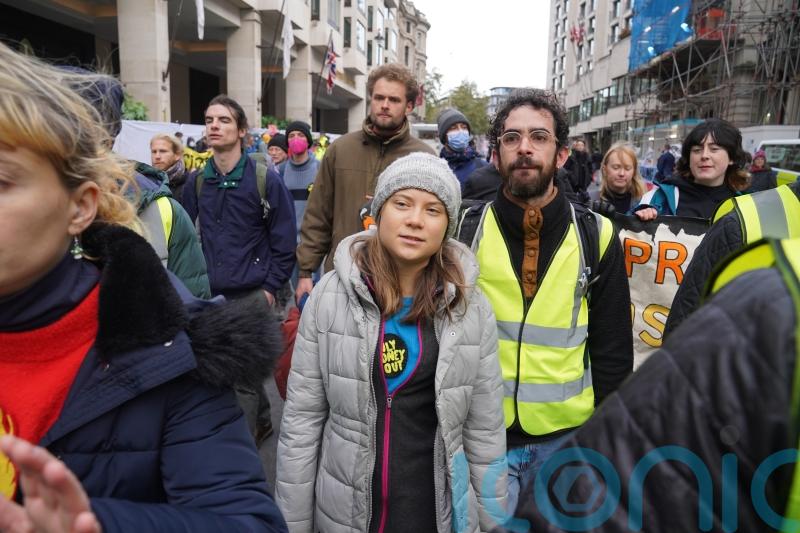 Greta Thunberg detained at protest disrupting oil summit