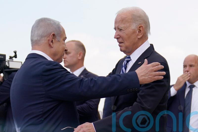 Biden lands in Israel as Middle East turmoil grows following Gaza hospital blast