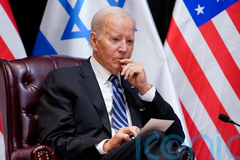 Biden urges ‘don’t be consumed by rage’ as he tells Israel ‘you’re not alone’