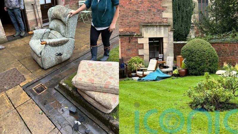 Town rallies for elderly residents after homes hit by floods amid Storm Babet