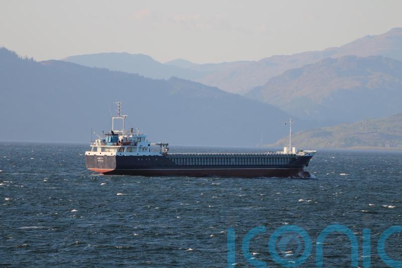 Search-and-rescue operation under way after British cargo ship reportedly sinks