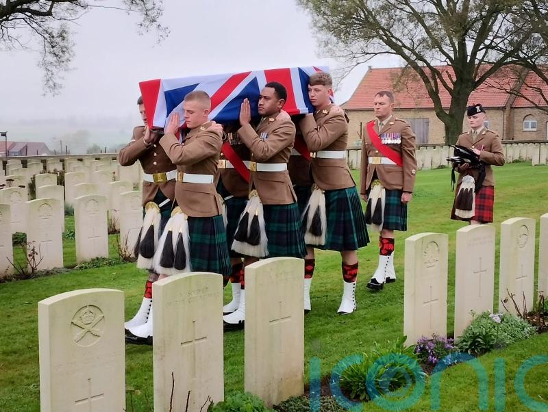Service held for First World War soldier more than 100 years after his death