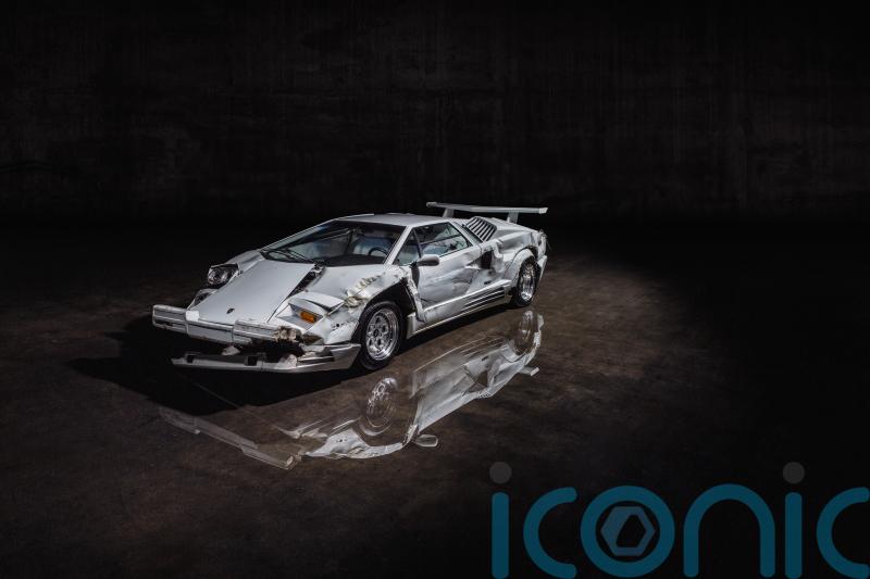 The damaged Lamborghini Countach from The Wolf of Wall Street heading to auction