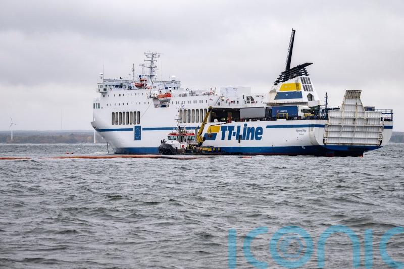 New oil leak reported after stricken ferry off the Swedish coast is pulled free