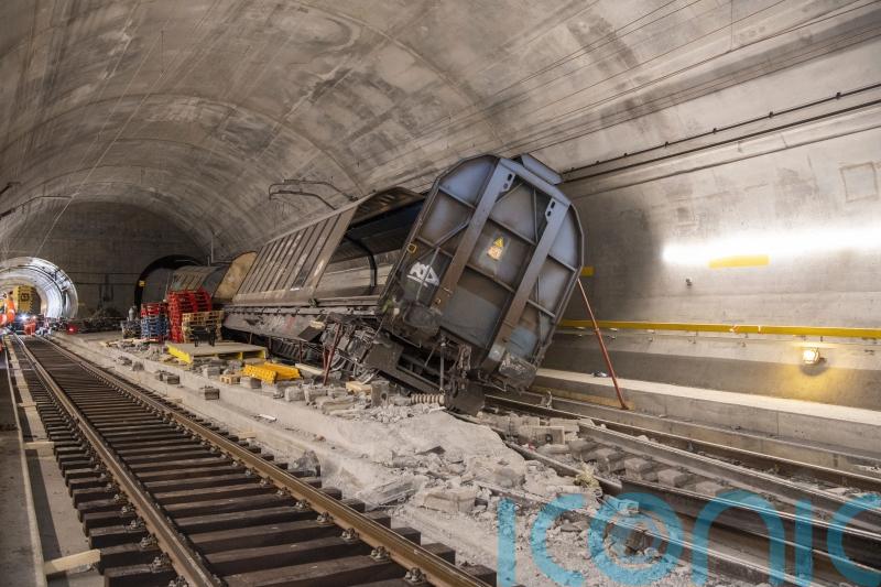Key Swiss rail tunnel damaged by derailment will not fully reopen for months