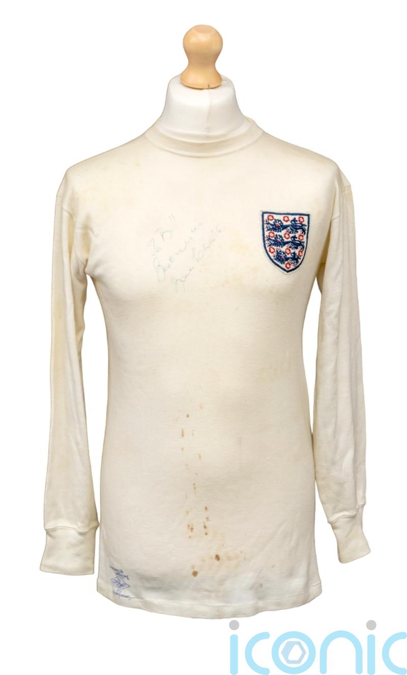 Sir Bobby Charlton’s 1966 World Cup semi-final England shirt to be auctioned