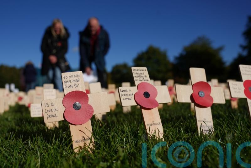 Veteran ‘humbled’ as largest field of remembrance opened by Royal British Legion