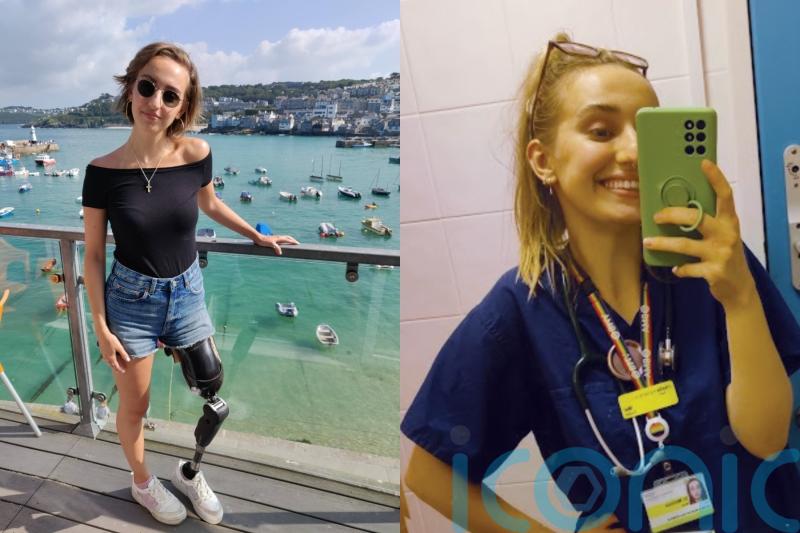Woman who fought off cancer three times with chemotherapy, amputation and surgeries qualifies as a doctor to ‘give back’
