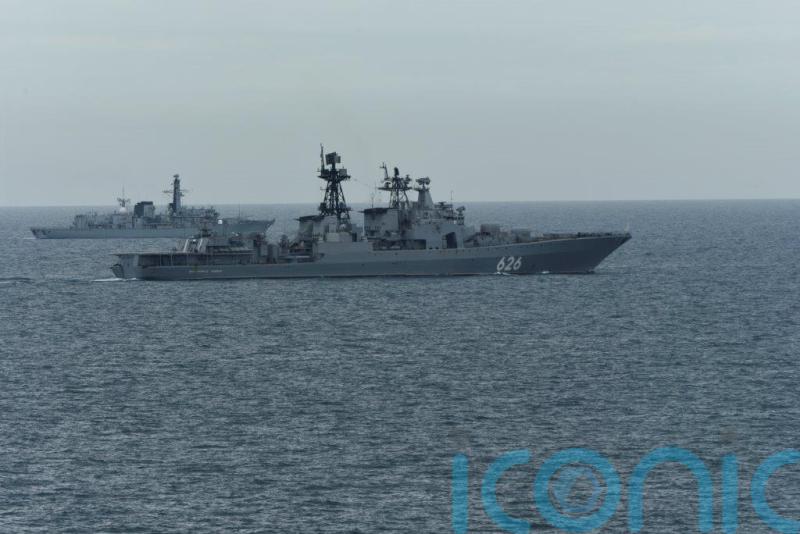 Royal Navy shadows Russian warship through English Channel