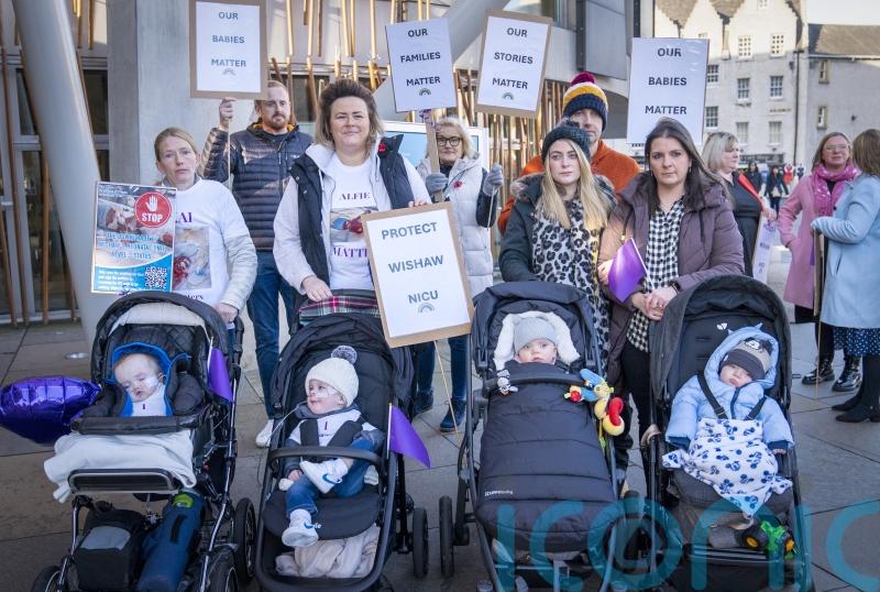 Mothers of premature babies take neonatal unit campaign to Holyrood
