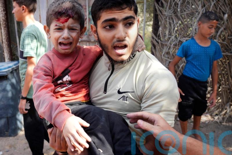Israeli forces strike near hospitals as troops push further into Gaza
