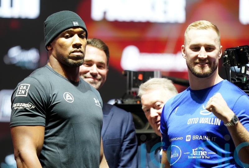 Anthony Joshua sees Otto Wallin as a stepping stone on his way to a title fight