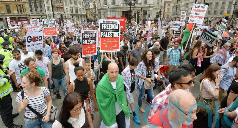 Crowd of 100,000 expected to attend demonstration calling for Gaza ceasefire
