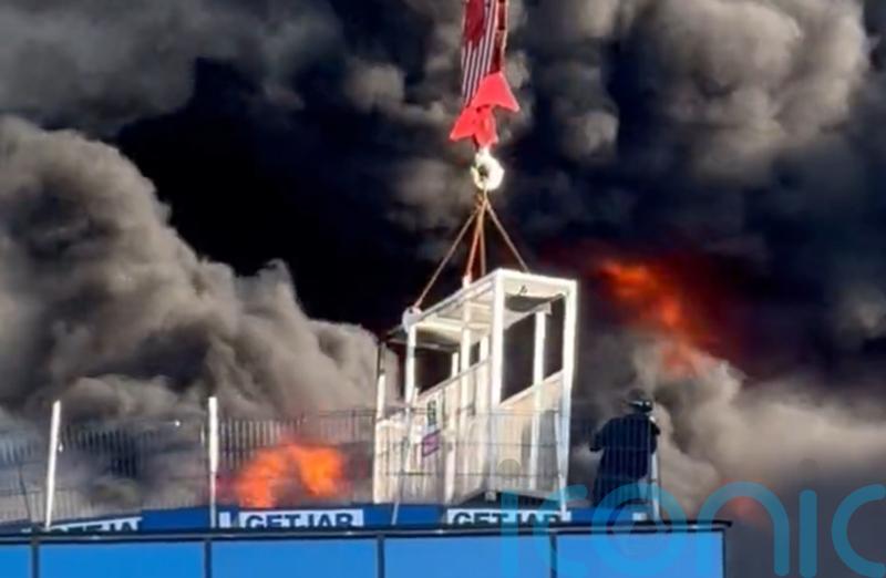 Fire breaks out at high-rise building in Reading