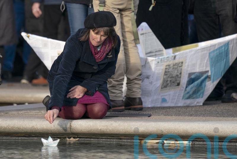 Scottish Makar helps launch paper boat flotilla in call for climate action