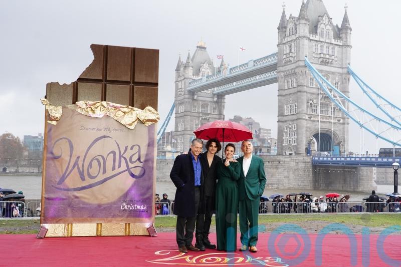Timothee Chalamet and Olivia Colman promote Wonka after end of actors strike