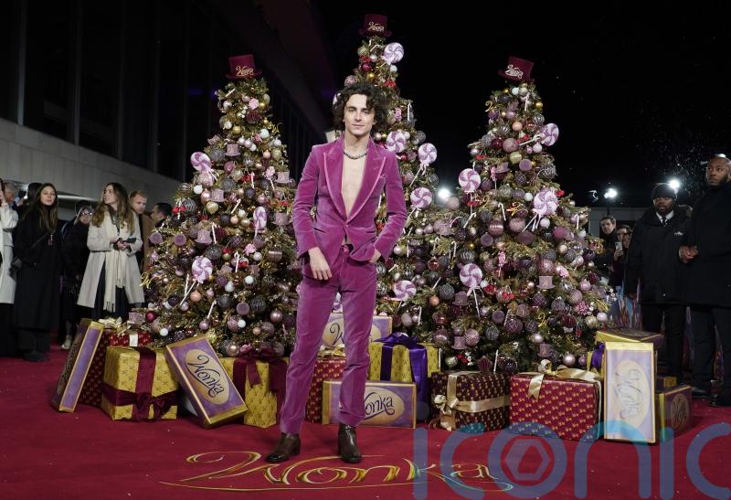 Timothee Chalamet dazzles in velvet suit at world premiere of Wonka