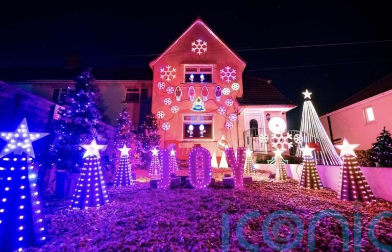 Bristol couple provide festive cheer by using 28,000 bulbs to light up home