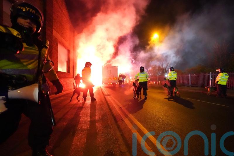 Police charge more than 40 away fans after major disorder outside Villa Park