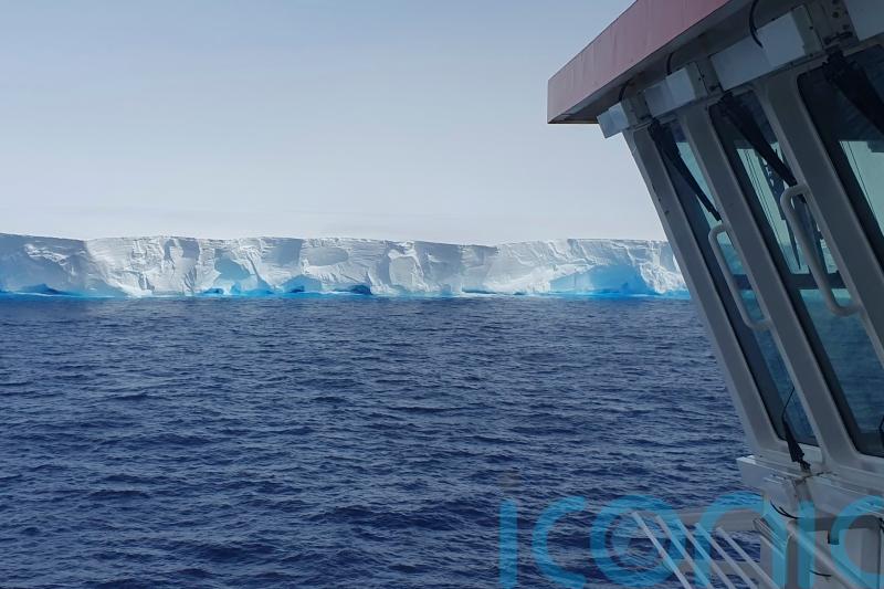 British research ship crosses paths with world’s largest iceberg in Antarctic