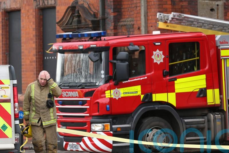 Eight fire appliances fight ongoing blaze in Ayr town centre