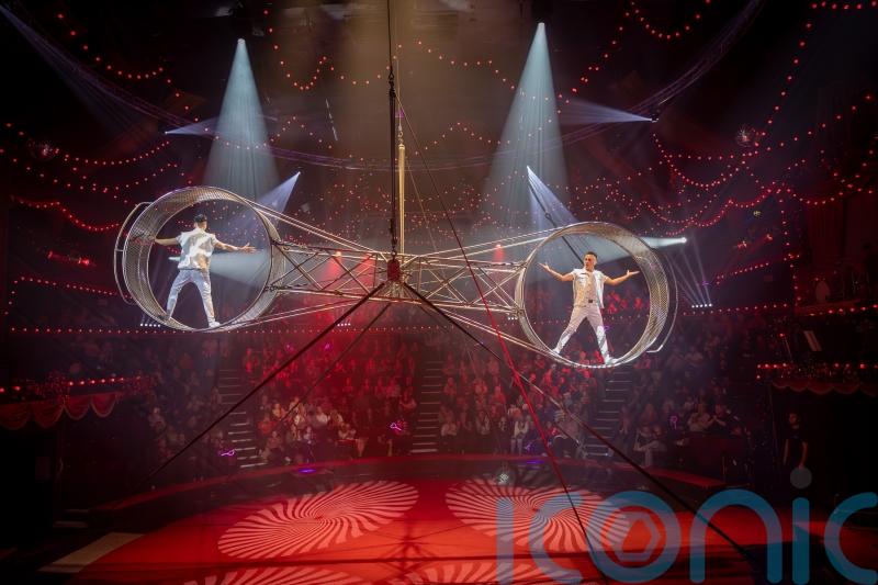 Circus performer taken to hospital after fall from large wheel